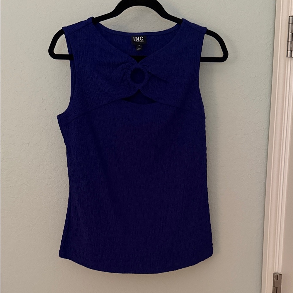 INC International Concepts Women's Beautiful Purple Sleeveless Top